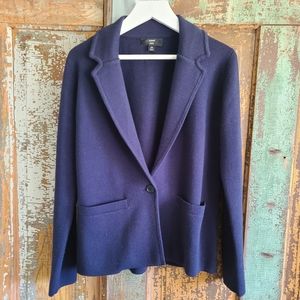 JCrew Navy Sweater Blazer XS